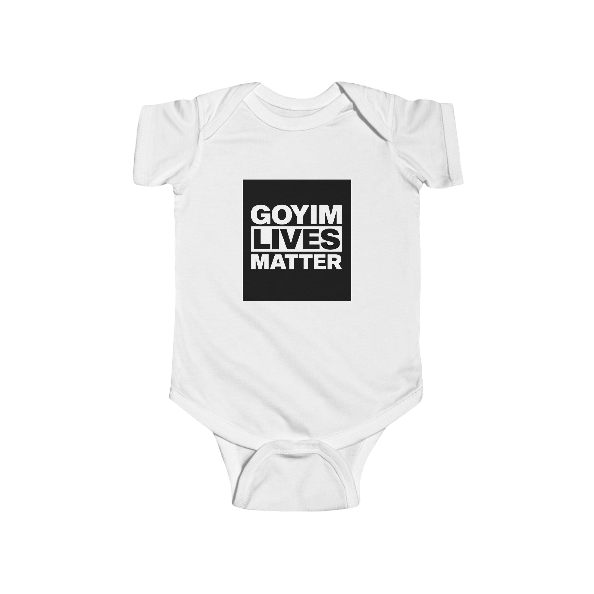 Infant Bodysuit — "Goyim Lives Matter" Protest Graphic