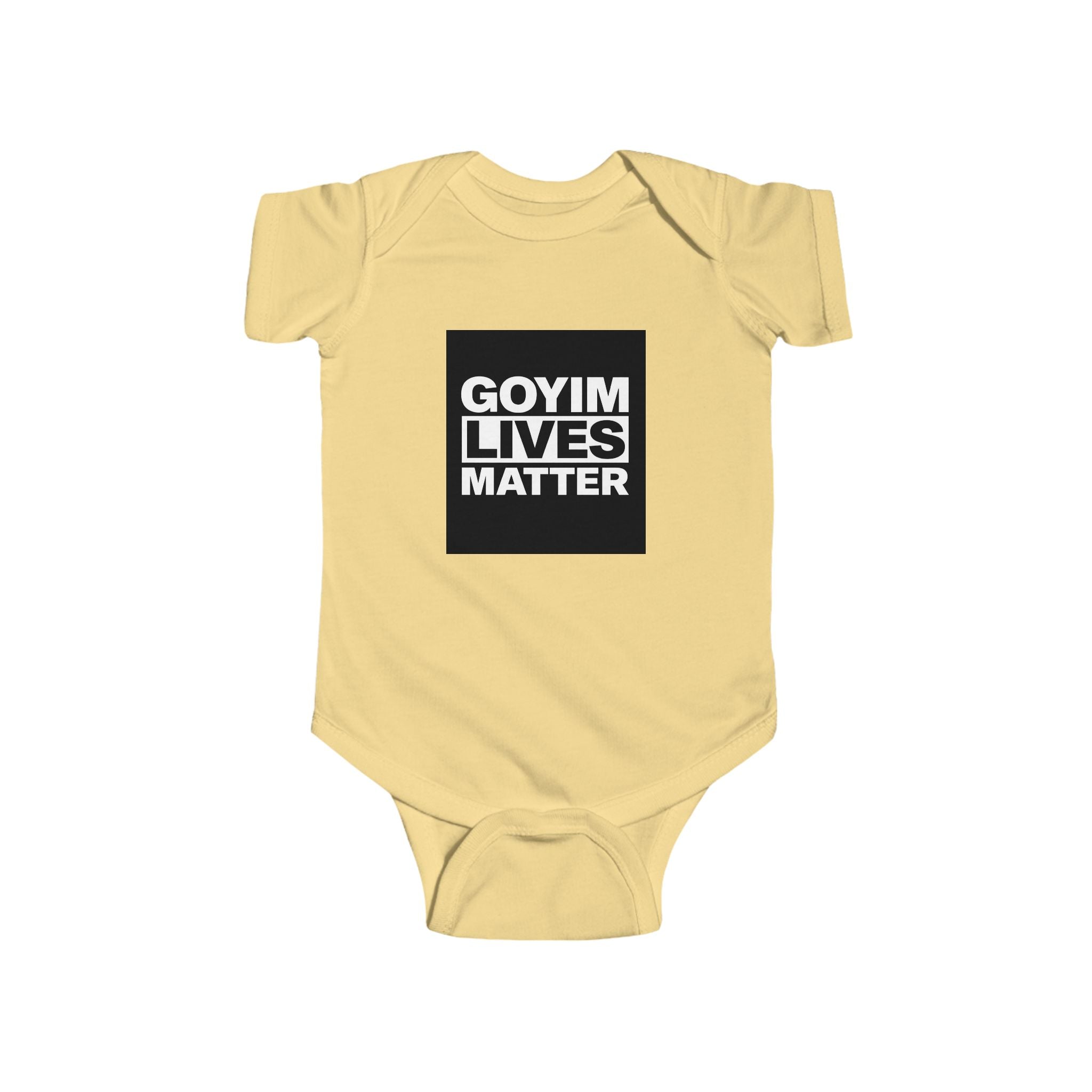Infant Bodysuit — "Goyim Lives Matter" Protest Graphic