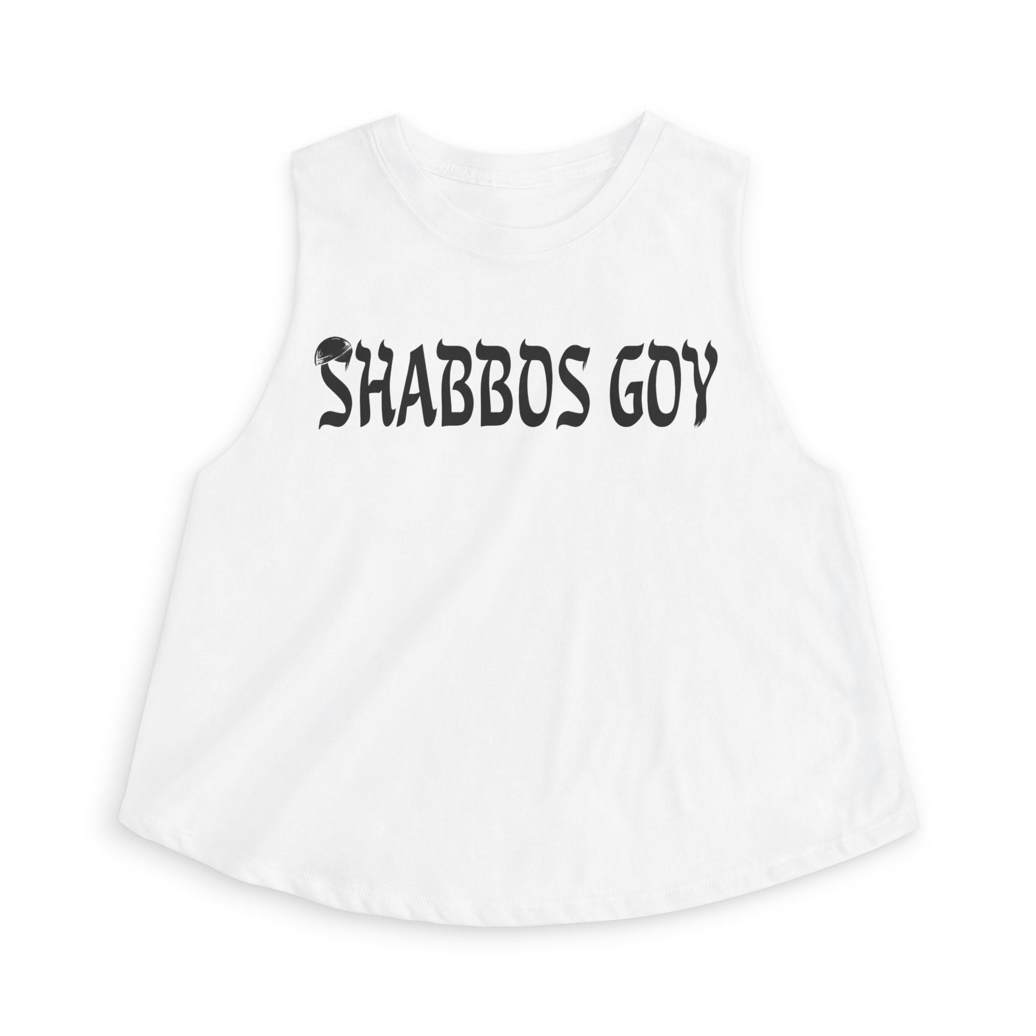 Shabbos Goy Crop Top — Jewish Sabbath Humor Tank
