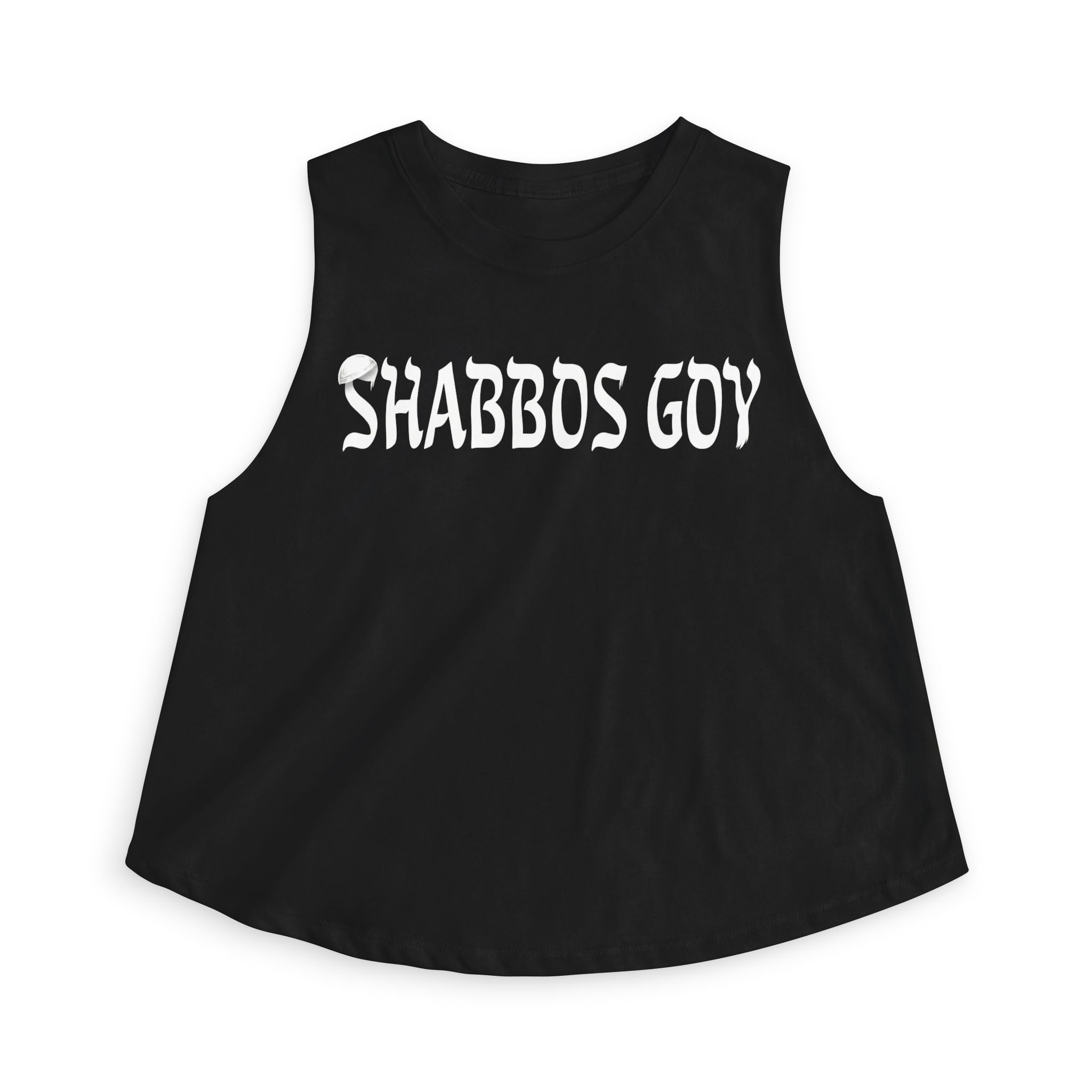 Shabbos Goy Crop Top — Jewish Sabbath Humor Tank