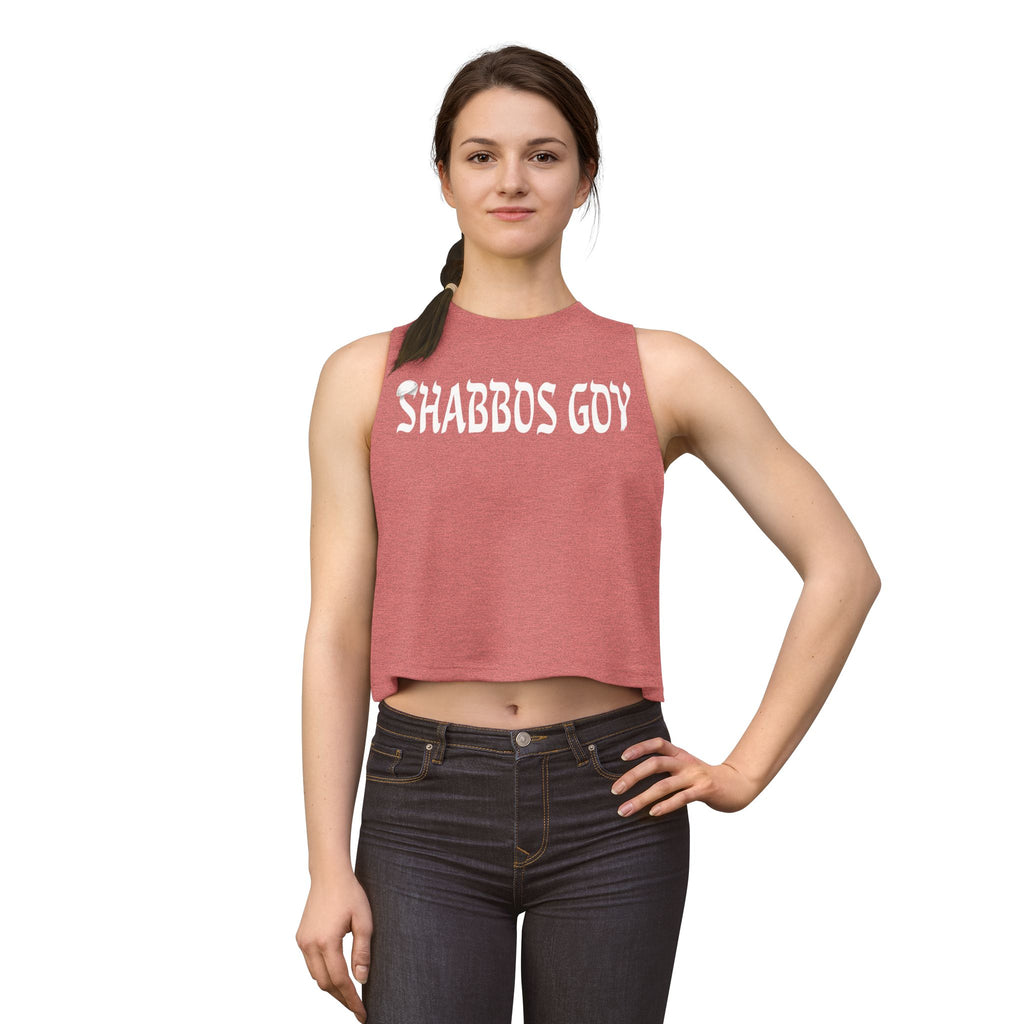 Shabbos Goy Crop Top — Jewish Sabbath Humor Tank